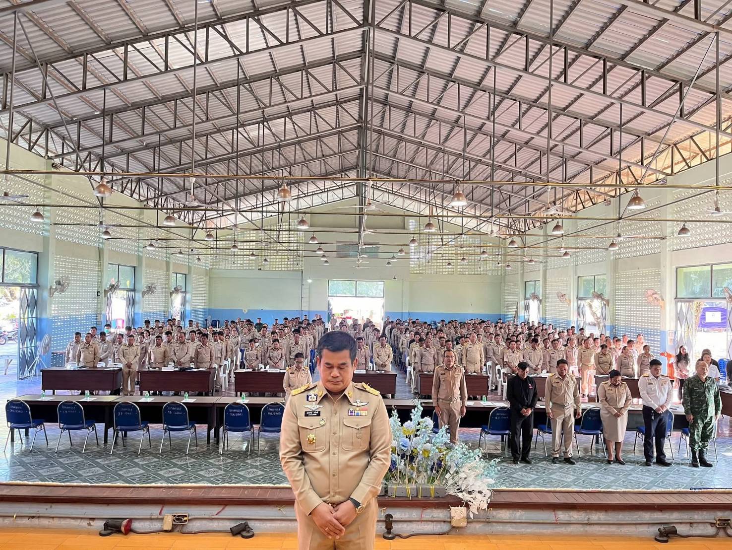 สพอ.โซ่พิสัย : ร่วมประชุม หัวหน้าส่วนราชการ กำนัน ผู้ใหญ่บ้าน ฯลฯ